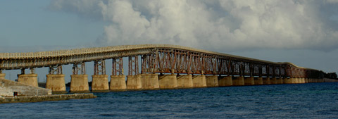 Eine Brücke der Florida Keys